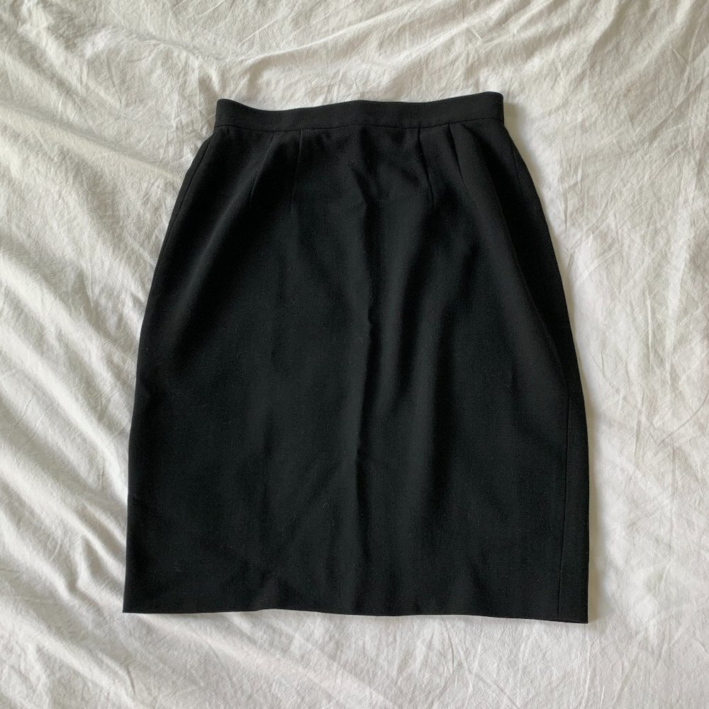 Vintage DKNY Black Short Pencil Skirt, 2